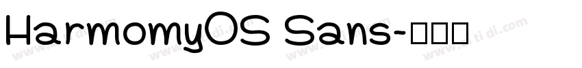 HarmomyOS Sans字体转换
